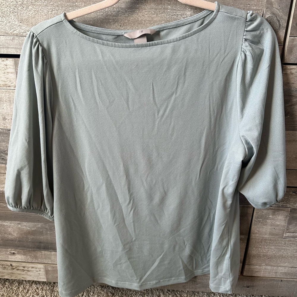 H&M Baby Blue Blouse